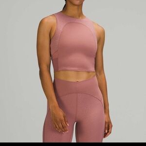 Lululemon Nulu and Mesh Yoga Tank Crop Top 8 NWT